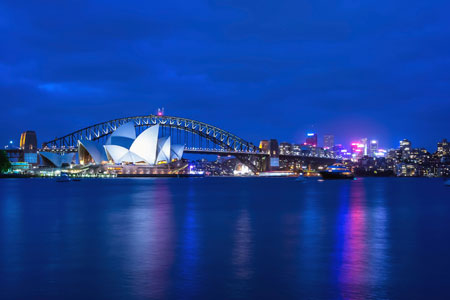 Find billige flybilletter til Australien og oplev Sydney Operahus og Sydney Harborbridge