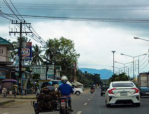 Trafik i Khao Lak Thailand