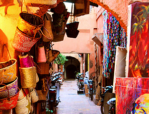 Marrakech og Agadir - Marked i Marrakech med flotte kurve