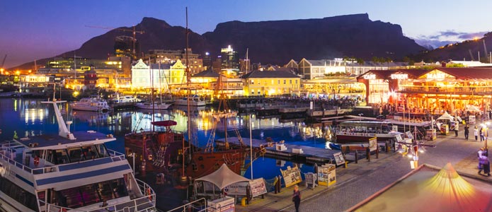 V&A Waterfront, populært sted at bo i Cape Town
