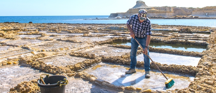 350 år gammel saltproduktion på Gozo