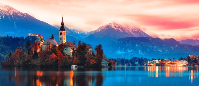 Bledsøen er et vidunderligt smukt sted i Slovenien