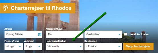 Charterrejser til Rhodos